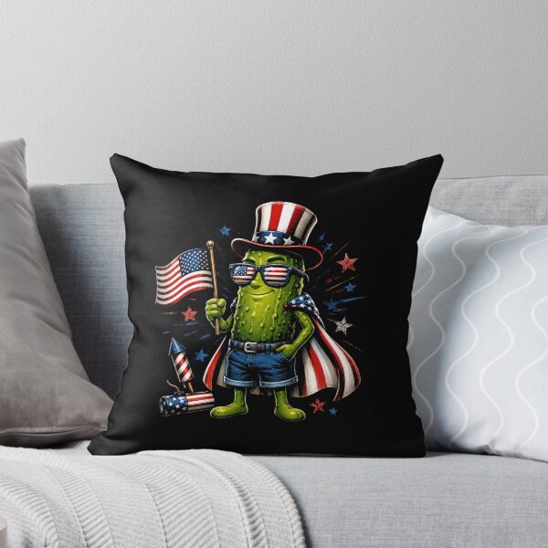 Item preview, Patriotic Pickle Character With American Flag Funny USA Design designed and sold by Osstaramilua.