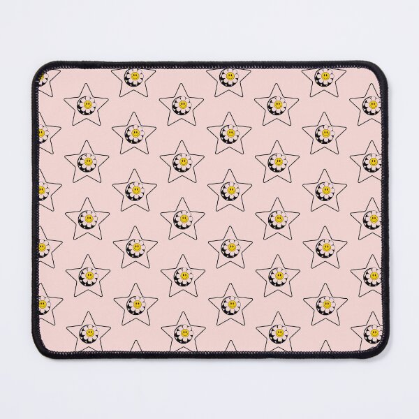 Item preview, Retro Smiling Flower Star Line Art designed and sold by NoraStudioArt.