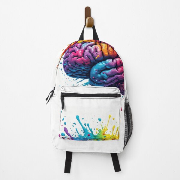 Item preview, Mind Explosion - Rainbow Brain Splatter Art Print designed and sold by MdfkSyndicate.