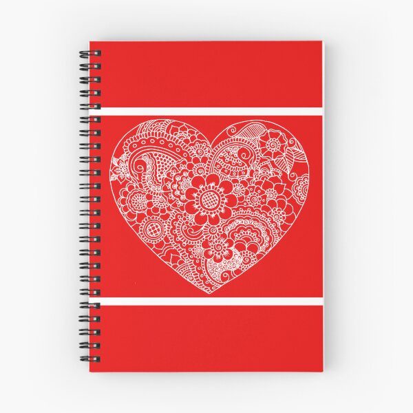 Item preview,  Love is Not Cancelled Valentine Day Greeting Card Red and White Mehndi Design designed and sold by Mimsartprojects.
