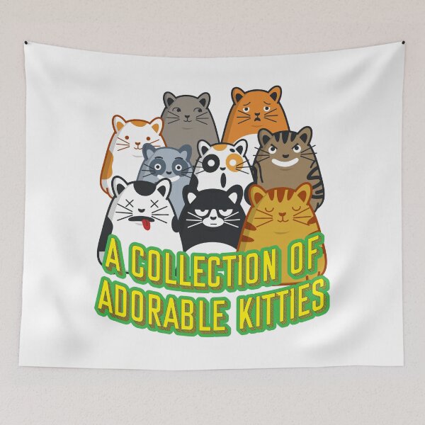 Item preview, A-collection-of-adorable-kitties / cute cat lovely art / designed and sold by LOVEARTDESIGN.