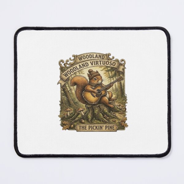 Item preview, Squirrel Playing Guitar Vintage Illustration  Animal Print Tee Funny  Music Gift Musician Gifts no mockups  designed and sold by Marketflowcreation .