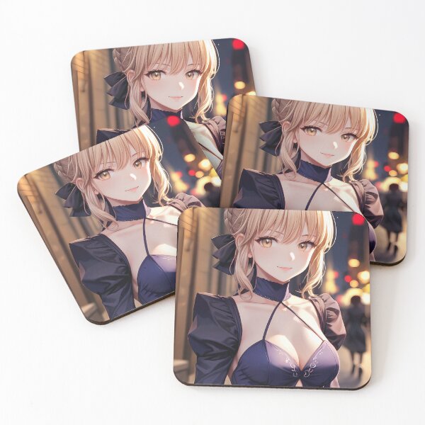 Item preview, Saber Alter Fate Stay Night Night Street Blue Elegance designed and sold by MicaheHaffner.