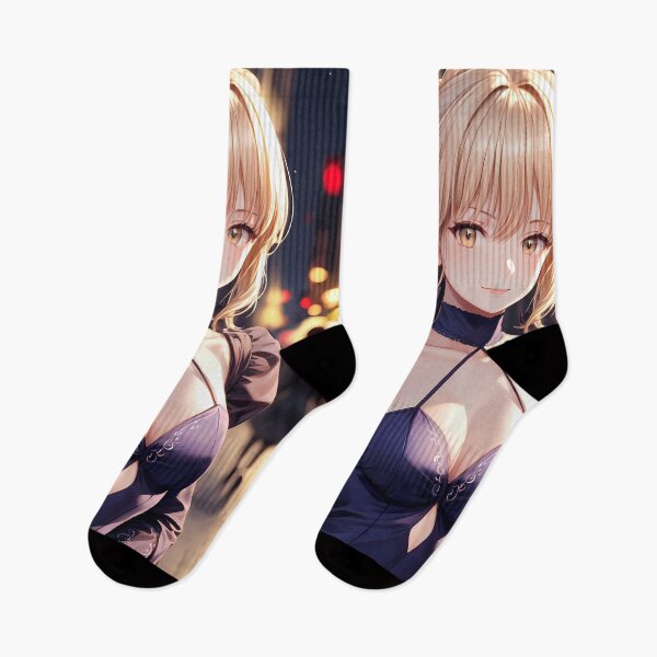 Item preview, Saber Alter Fate Stay Night Night Street Blue Elegance designed and sold by MicaheHaffner.