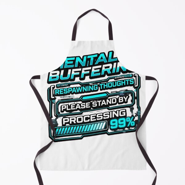 Item preview, Mentally Buffering Gaming Humor Funny Loading T-Shirt designed and sold by Egyptian king ⭐⭐⭐⭐⭐.