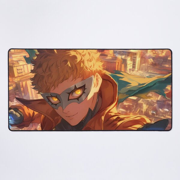 Item preview, Ryuji Sakamoto Persona 5 Cityscape Rush Blue Energy Action Pose designed and sold by bystudiolereve.