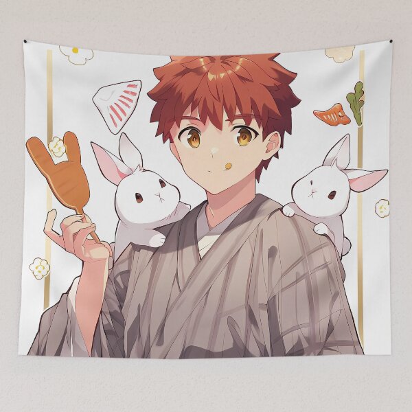 Item preview, Shirou Emiya Fate Stay Night Rabbit Festival Charm designed and sold by MicaheHaffner.