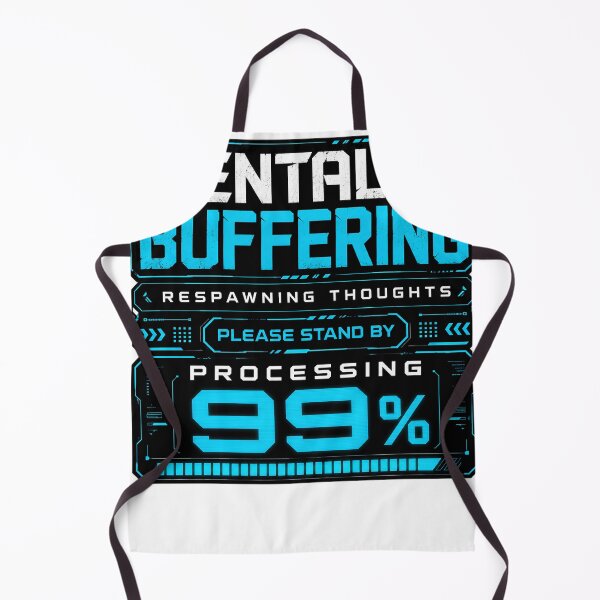 Item preview, Mentally Buffering Gaming Humor Funny Loading T-Shirt designed and sold by Egyptian king ⭐⭐⭐⭐⭐.