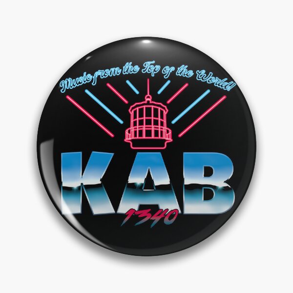 Item preview, The Fog KAB 1340 Radio Neon 80s Retrowave designed and sold by Power Up Prints.