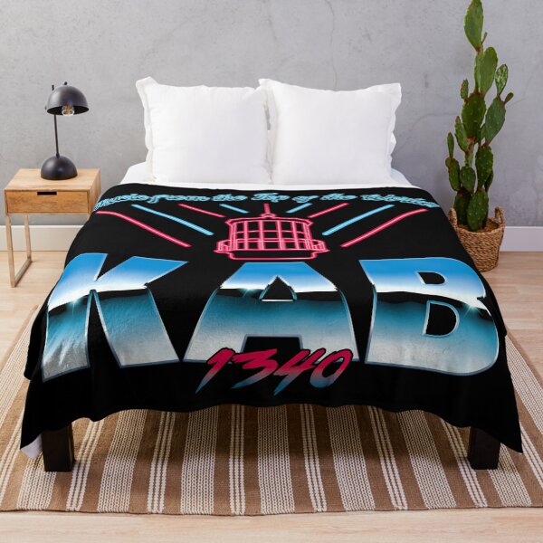 Item preview, The Fog KAB 1340 Radio Neon 80s Retrowave designed and sold by Power Up Prints.