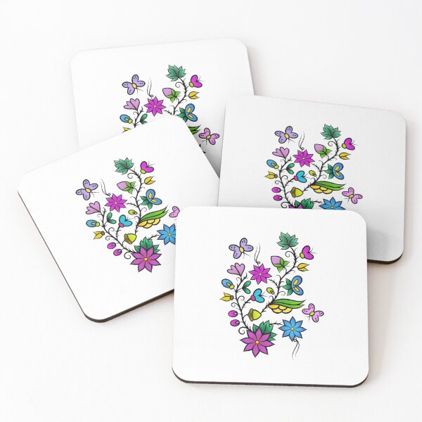 Item preview, SUMMER FLORAL ART,  PRETTY FLOWERS & BUTTERFLIES designed and sold by classic car craze.