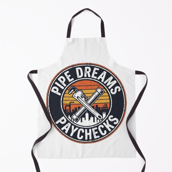 Item preview, Pipe Dreams and Paychecks Vintage Plumber T-Shirt Design designed and sold by Meharshop.
