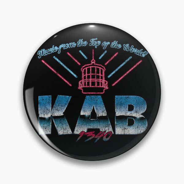 Item preview, The Fog KAB 1340 Radio Neon 80s Retrowave Distressed designed and sold by Power Up Prints.