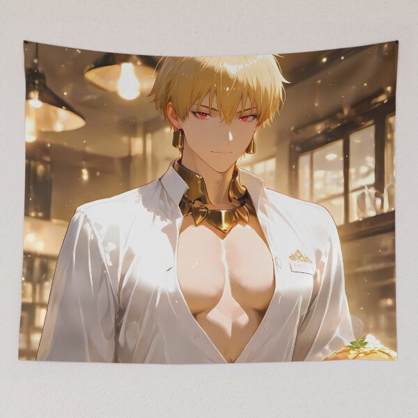 Item preview, Gilgamesh Fate Stay Night Cafe Server Glow designed and sold by MicaheHaffner.