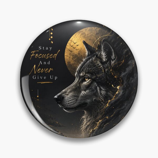 Item preview, Stay focused with the wolf's gaze designed and sold by AmbiM.