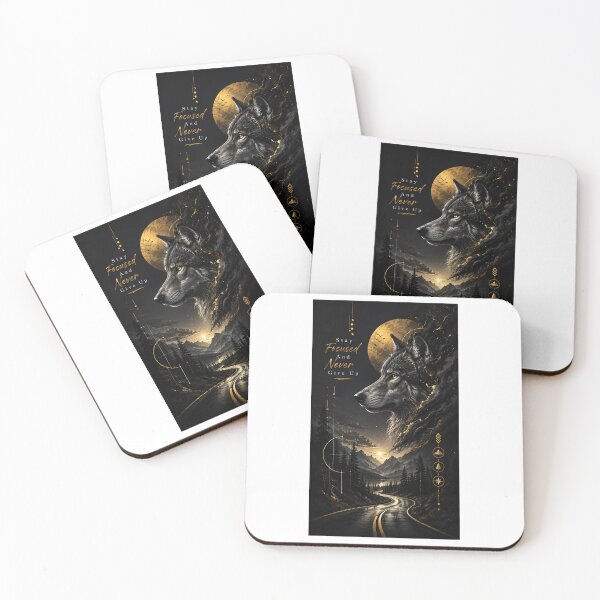 Item preview, Stay focused with the wolf's gaze designed and sold by AmbiM.