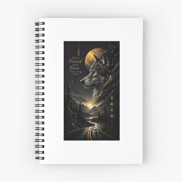 Item preview, Stay focused with the wolf's gaze designed and sold by AmbiM.