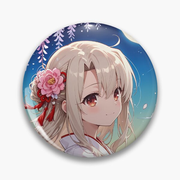 Item preview, Illyasviel von Einzbern Fate Stay Night Moonlit Sakura Kimono designed and sold by MicaheHaffner.