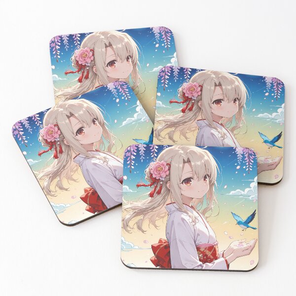 Item preview, Illyasviel von Einzbern Fate Stay Night Moonlit Sakura Kimono designed and sold by MicaheHaffner.