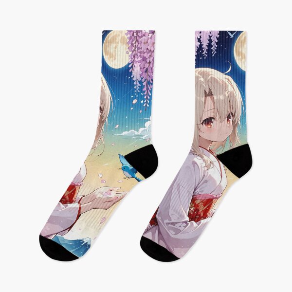 Item preview, Illyasviel von Einzbern Fate Stay Night Moonlit Sakura Kimono designed and sold by MicaheHaffner.