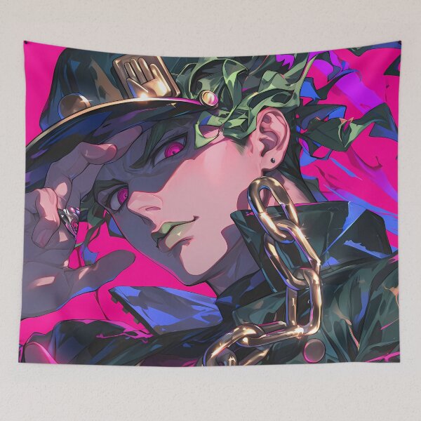 Item preview, Rantaro Amami Danganronpa Neon Magenta Chain Portrait designed and sold by bystudiolereve.