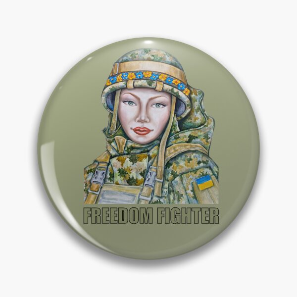 Item preview, FREEDOM FIGHTER - Ukrainian Woman Defender designed and sold by Skayana.
