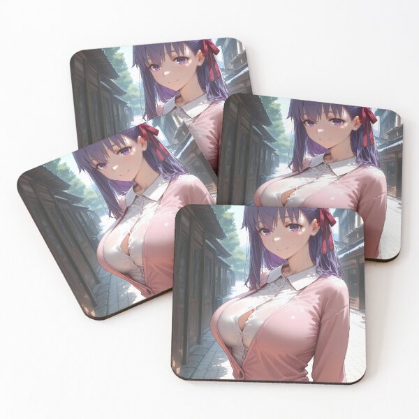 Item preview, Sakura Matou Fate Stay Night Sunlit Street Elegant Pose designed and sold by MicaheHaffner.