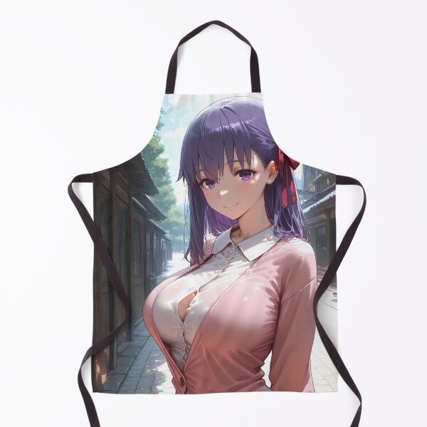 Item preview, Sakura Matou Fate Stay Night Sunlit Street Elegant Pose designed and sold by MicaheHaffner.