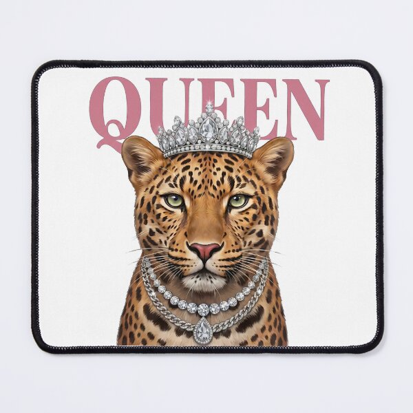 Item preview, Birthday Queen Leopard | Crown Rhinestone Diamond Necklace | Sassy Glam Pink Queen Design designed and sold by TheBeesForYou.
