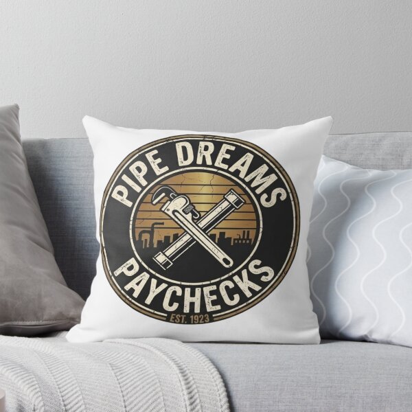 Item preview,  Retro Plumber Badge - Pipe Dreams & Paychecks Gift designed and sold by Meharshop.