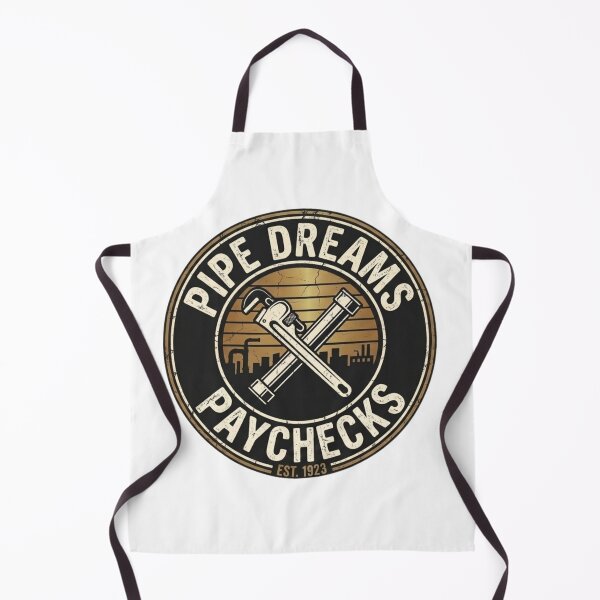 Item preview, Retro Plumber Badge - Pipe Dreams & Paychecks Gift designed and sold by Meharshop.
