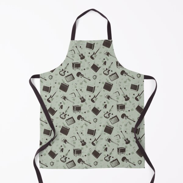 Item preview, Gig Day | Cafe Roasterie Vintage Guitar and Amp Seamless Pattern designed and sold by Analog Threads & Goods.