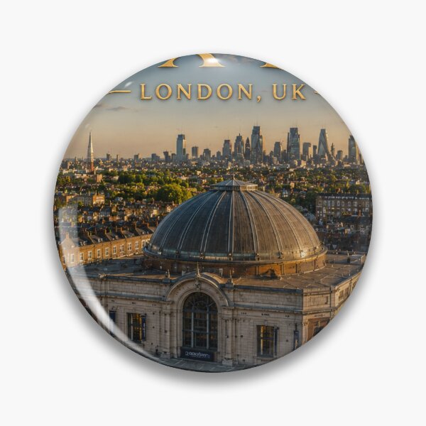 Item preview, London City Skyline & Iconic South London Live! Music Venue - Twilight Edition designed and sold by globetrottergfx.