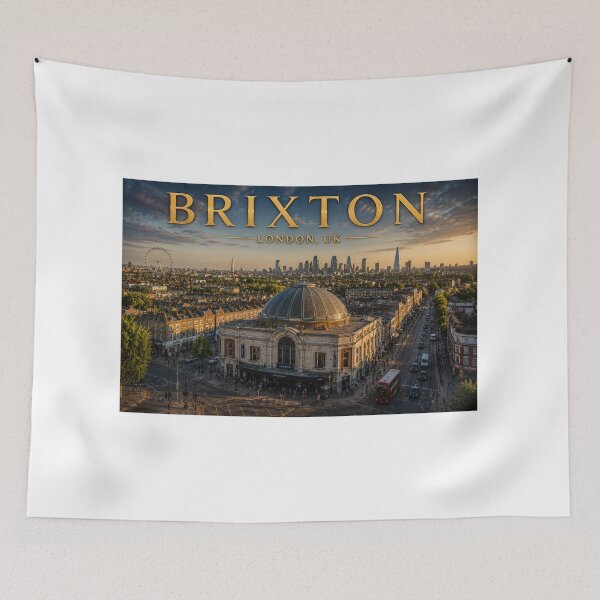 Item preview, London City Skyline & Iconic South London Live! Music Venue - Twilight Edition designed and sold by globetrottergfx.