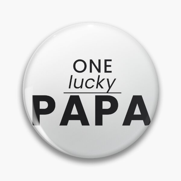 Item preview, One Lucky Papa Funny Grandpa Tee designed and sold by 7Four1 Designs.