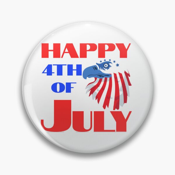 Item preview, Happy 4th of July Eagle Head Typography Text Art designed and sold by 22k Lab Studio.