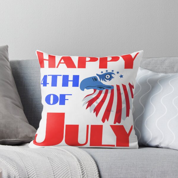 Item preview, Happy 4th of July Eagle Head Typography Text Art designed and sold by 22k Lab Studio.