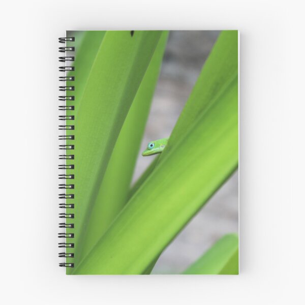 Item preview, Green Anole Gecko In Leaves designed and sold by NatSullivanArt.