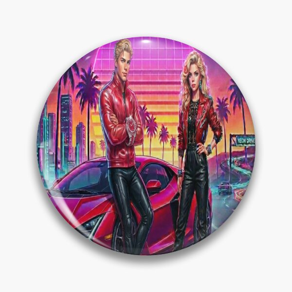 Item preview, Mavila Outrun Neon Warrior and Red Lamborghini designed and sold by Mavila Forge.