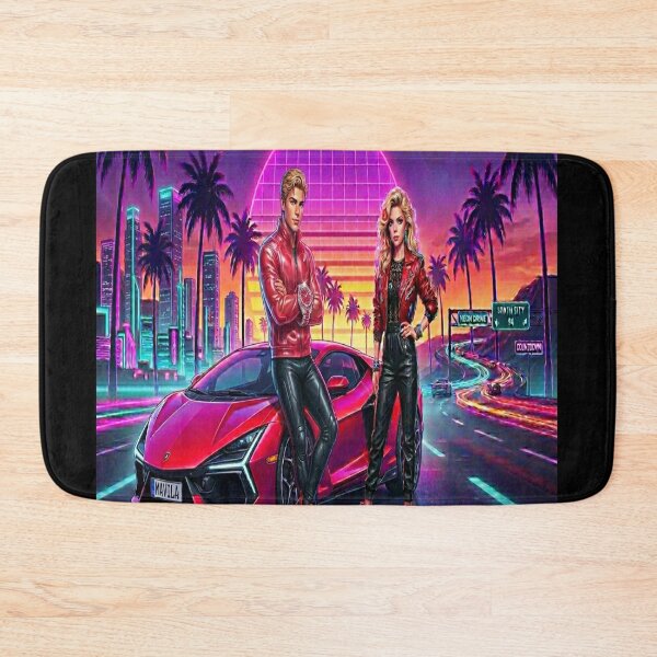 Item preview, Mavila Outrun Neon Warrior and Red Lamborghini designed and sold by Mavila Forge.