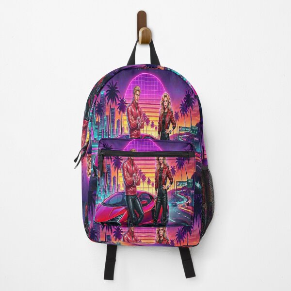 Item preview, Mavila Outrun Neon Warrior and Red Lamborghini designed and sold by JMAVILA ART.