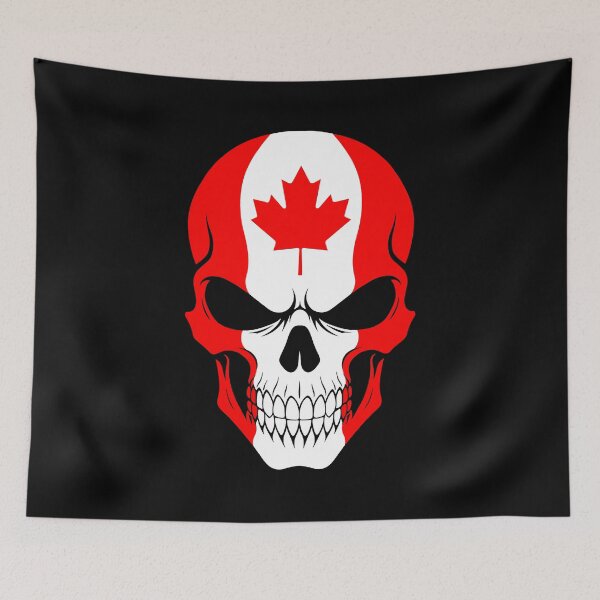 Item preview, Canadian Skull Flag designed and sold by JeffBartels.