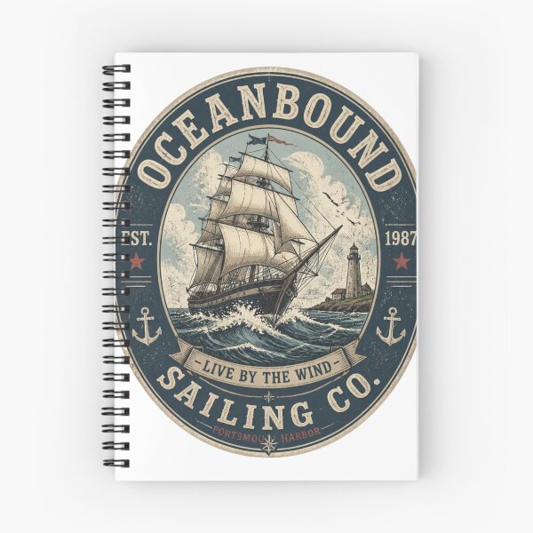 Artikelvorschau, Oceanbound Sailing Co T-Shirt entworfen und verkauft von redblink store.