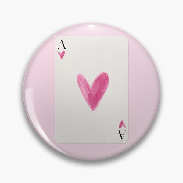 Item preview, Cute Pink Heart Ace Card Illustration designed and sold by shaescreations1.