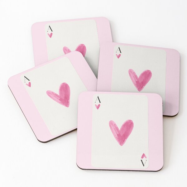 Item preview, Cute Pink Heart Ace Card Illustration designed and sold by shaescreations1.