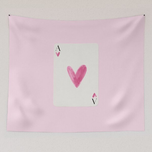 Item preview, Cute Pink Heart Ace Card Illustration designed and sold by shaescreations1.