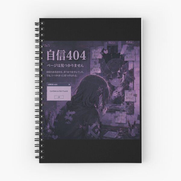 Item preview, Confidence 404 (自信404) - JDM Street Edition Dark Anime Calligraphy designed and sold by Japan-kanji-ya.
