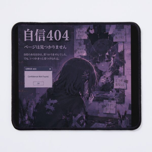 Item preview, Confidence 404 (自信404) - JDM Street Edition Dark Anime Calligraphy designed and sold by Japan-kanji-ya.