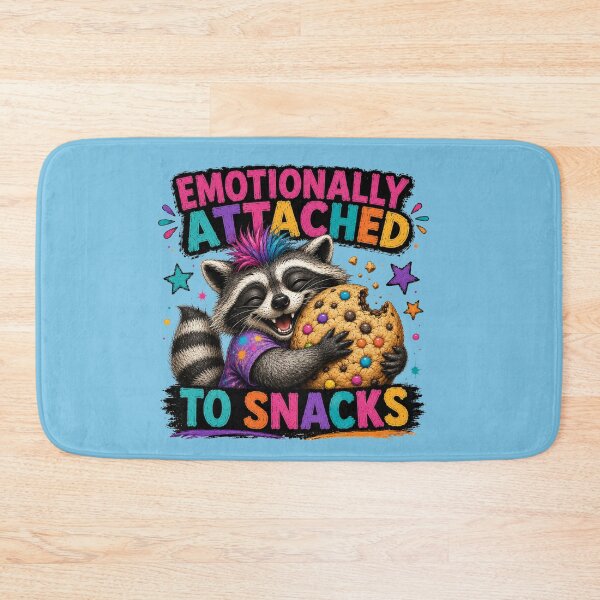 Item preview, Emotionally Attached To Snacks Funny Raccoon Shirt Design designed and sold by HippyRikky.