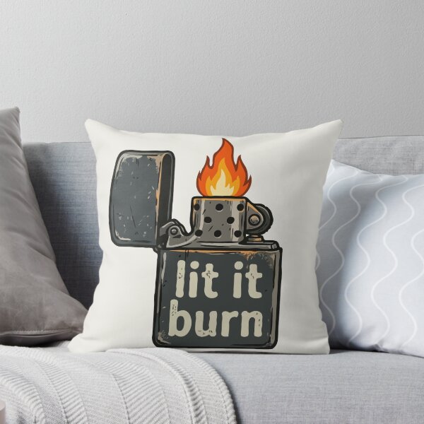 Item preview, Vintage Flip Top Lighter Lit It Burn designed and sold by Gkinoki.